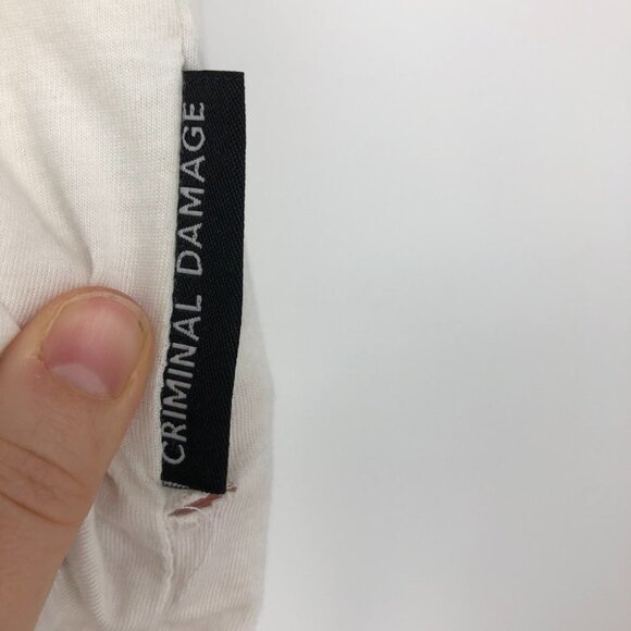 Criminal Damage Pug life white graphic t-shirt  unisex small - Picture 10 of 16